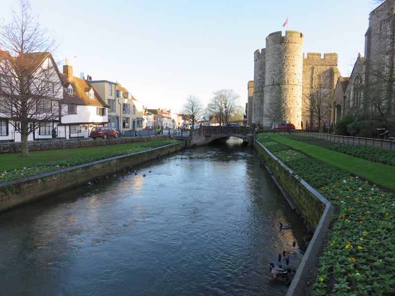 Waterway passing through Canterbury.