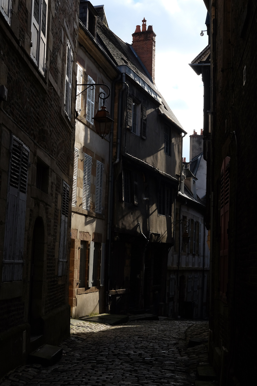Medieval street in Moulins
