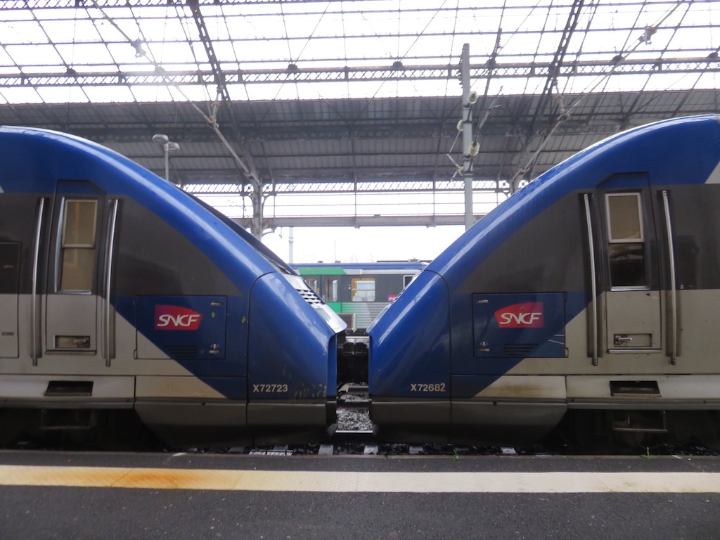 French trains at the station