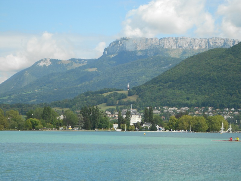 Rowers on Lake Annecy