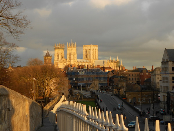 View of York Minster from the walls
