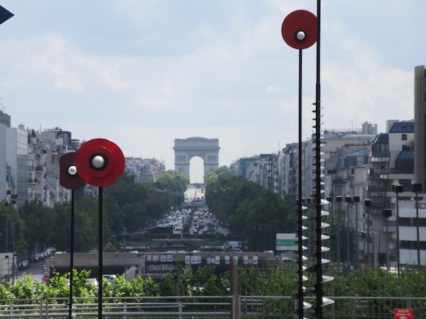 Arc de Triomphe viewed from La Defense