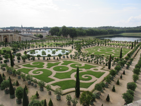 Part of Versailles&rsquo;s extensive formal gardens